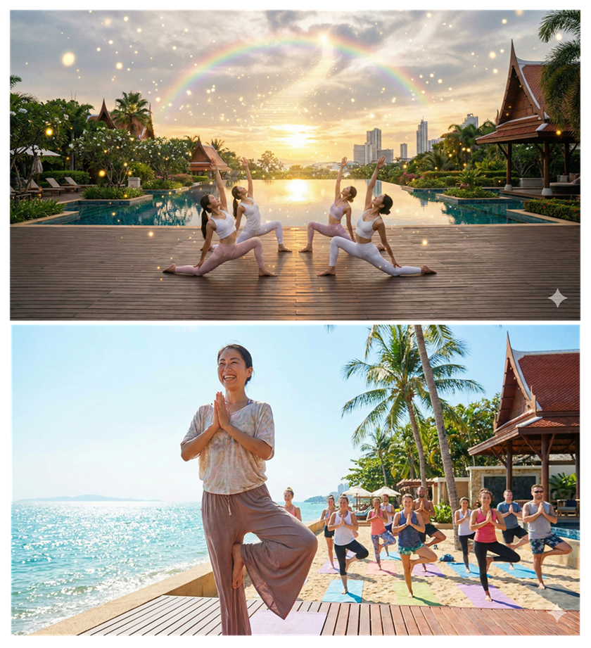 タイ・パタヤリゾート　ヨガ資格取得　リトリート