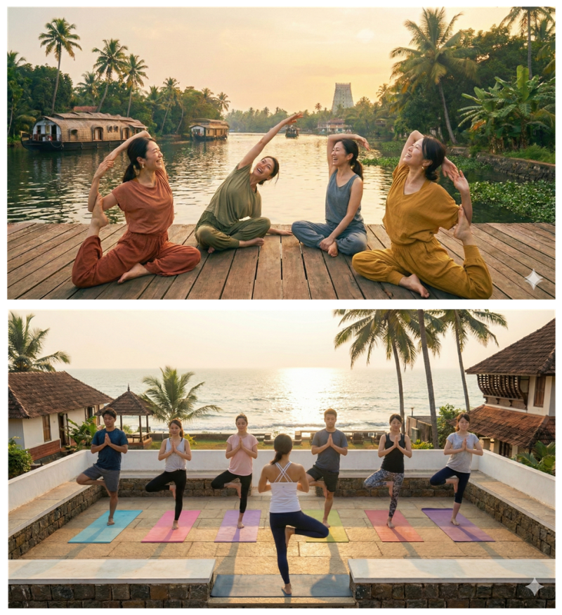 南インド　ケララ　ヨガ資格取得　リトリート