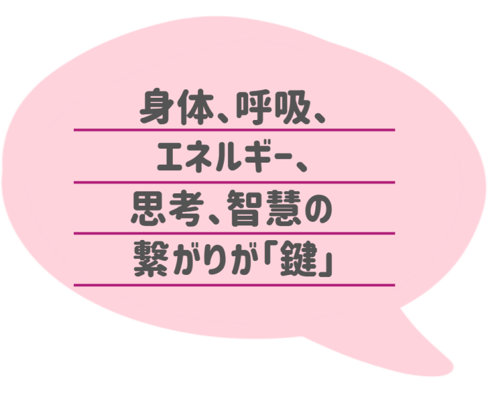 身体、呼吸、エネルギー、思考、智慧の繋がりが「鍵」 透過